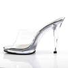 Fabulicious - FLAIR401 Mules à talon - Transparent/Couleur argent Product image